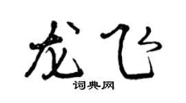曾庆福龙飞行书个性签名怎么写
