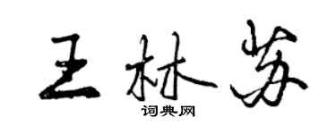曾庆福王林苏行书个性签名怎么写