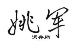 骆恒光姚军行书个性签名怎么写