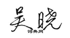 骆恒光吴晓行书个性签名怎么写