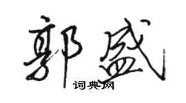 骆恒光郭盛行书个性签名怎么写