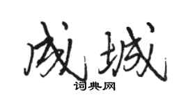 骆恒光成城行书个性签名怎么写