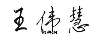 骆恒光王伟慧行书个性签名怎么写