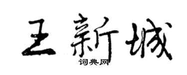 曾庆福王新城行书个性签名怎么写
