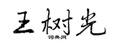 曾庆福王树光行书个性签名怎么写