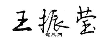 曾庆福王振莹行书个性签名怎么写