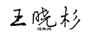 曾庆福王晓杉行书个性签名怎么写