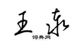 梁锦英王泰草书个性签名怎么写