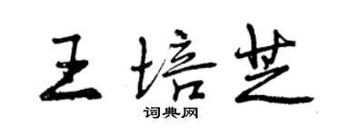 曾庆福王培芝行书个性签名怎么写