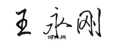 骆恒光王永刚行书个性签名怎么写
