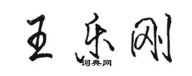 骆恒光王乐刚行书个性签名怎么写