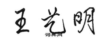 骆恒光王艺明行书个性签名怎么写