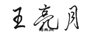 骆恒光王亮月行书个性签名怎么写