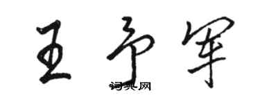 骆恒光王予军行书个性签名怎么写