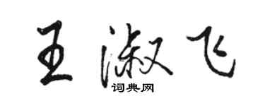 骆恒光王淑飞行书个性签名怎么写