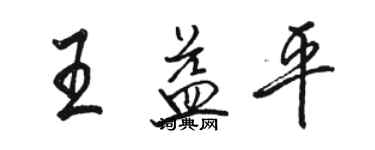 骆恒光王益平行书个性签名怎么写