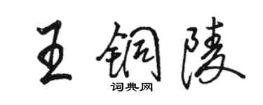 骆恒光王铜陵行书个性签名怎么写