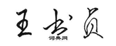 骆恒光王书贞行书个性签名怎么写