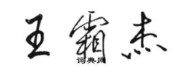 骆恒光王霜杰行书个性签名怎么写