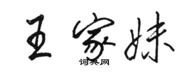骆恒光王家妹行书个性签名怎么写