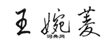 骆恒光王婉菱行书个性签名怎么写