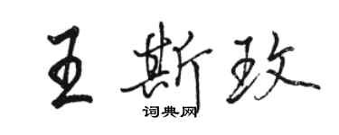 骆恒光王斯玫行书个性签名怎么写