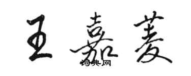 骆恒光王嘉菱行书个性签名怎么写