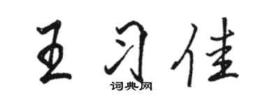 骆恒光王习佳行书个性签名怎么写