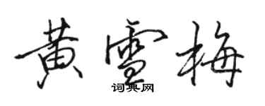 骆恒光黄雪梅行书个性签名怎么写