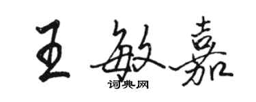 骆恒光王敏嘉行书个性签名怎么写