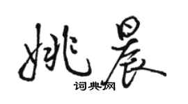 骆恒光姚晨行书个性签名怎么写