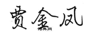 骆恒光贾金凤行书个性签名怎么写