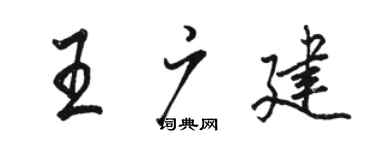 骆恒光王广建行书个性签名怎么写