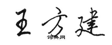 骆恒光王方建行书个性签名怎么写