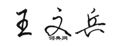 骆恒光王文兵行书个性签名怎么写