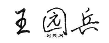 骆恒光王园兵行书个性签名怎么写