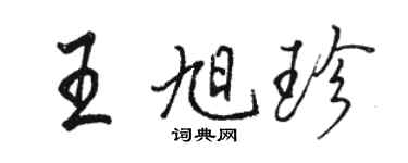 骆恒光王旭珍行书个性签名怎么写