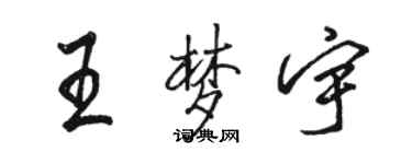 骆恒光王梦宇行书个性签名怎么写