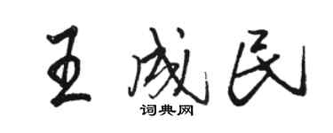 骆恒光王成民行书个性签名怎么写