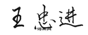 骆恒光王忠进行书个性签名怎么写