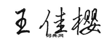 骆恒光王佳樱行书个性签名怎么写