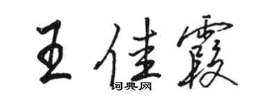 骆恒光王佳霞行书个性签名怎么写