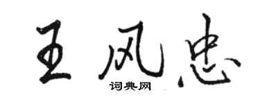 骆恒光王风忠行书个性签名怎么写