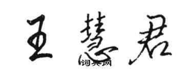 骆恒光王慧君行书个性签名怎么写