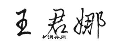 骆恒光王君娜行书个性签名怎么写