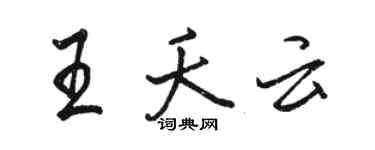 骆恒光王夭云行书个性签名怎么写