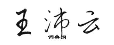 骆恒光王沛云行书个性签名怎么写