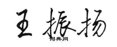 骆恒光王振扬行书个性签名怎么写