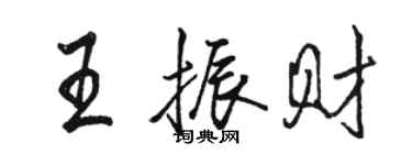 骆恒光王振财行书个性签名怎么写