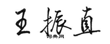 骆恒光王振直行书个性签名怎么写